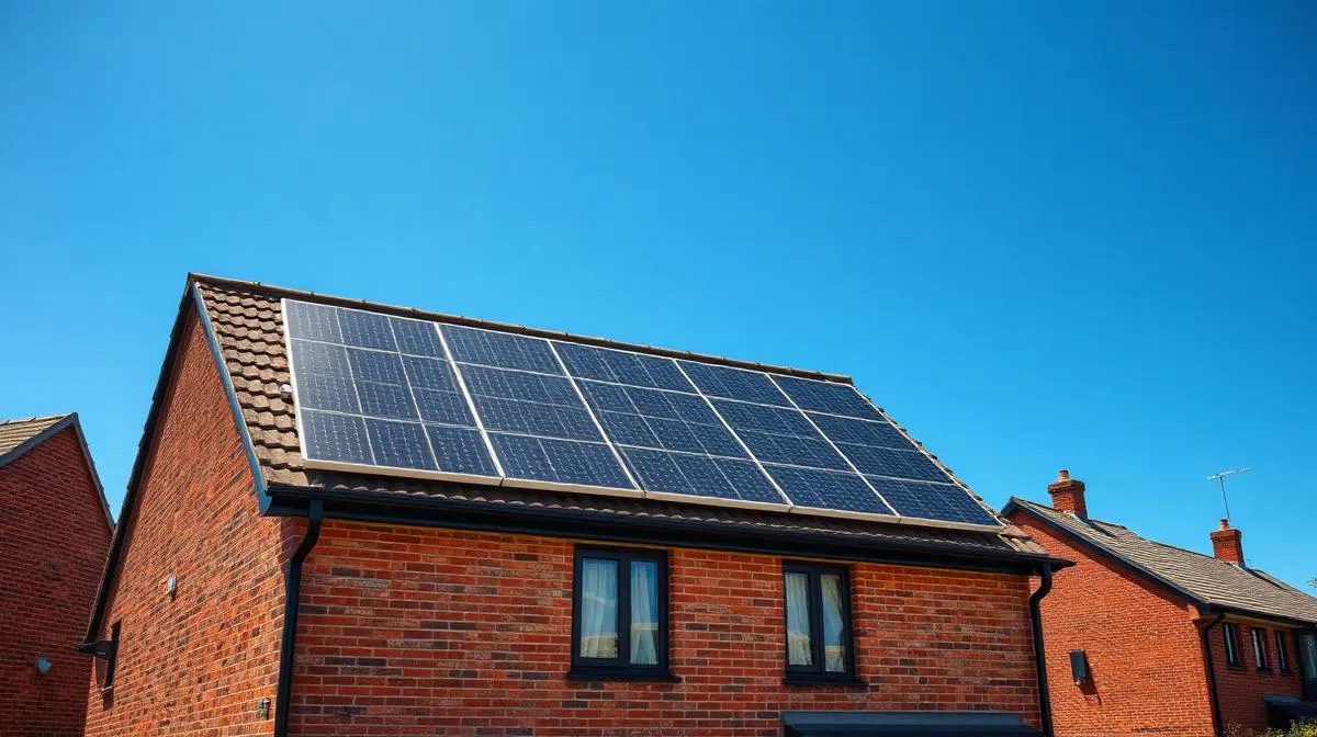 Professional solar panel installation on a UK home roof — the smart alternative to plug in solar panels